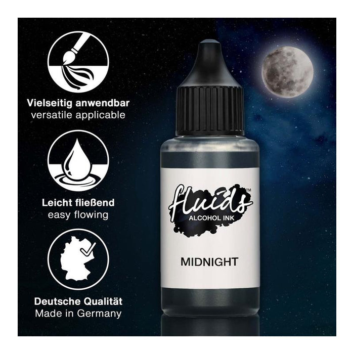 Octopus Fluids Alcohol Ink Midnight Black 30ml OCTOAIBK010_3