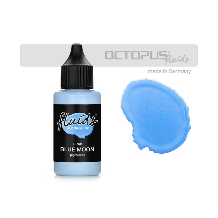 Octopus Fluids Alcohol Ink Opak Blue Moon 30ml OCTOAIPBL025_1