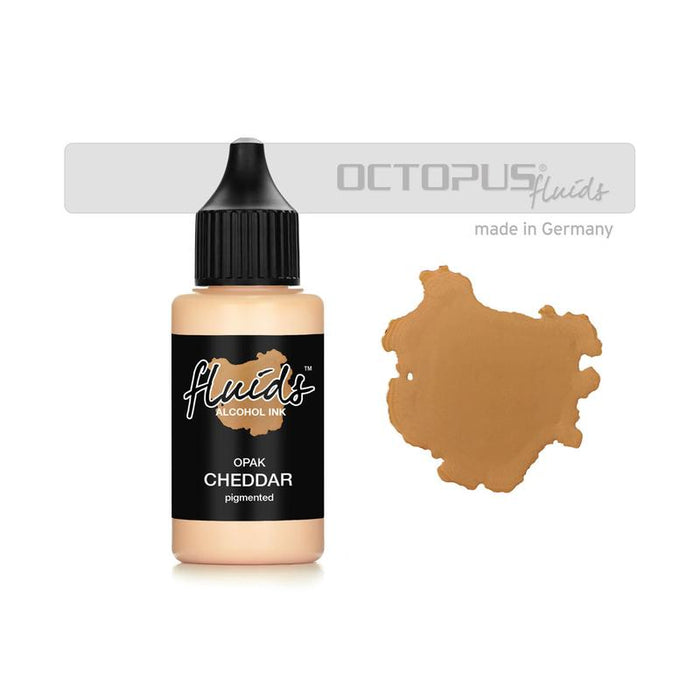 Octopus Fluids Alcohol Ink Opak Cheddar Orange 30ml OCTOAIPOR025_1