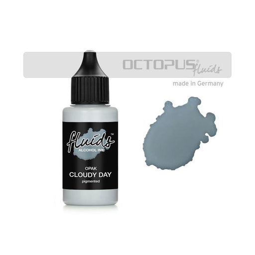Octopus Fluids Alcohol Ink Opak Cloudy Day Grey 30ml OCTOAIPGY025_1