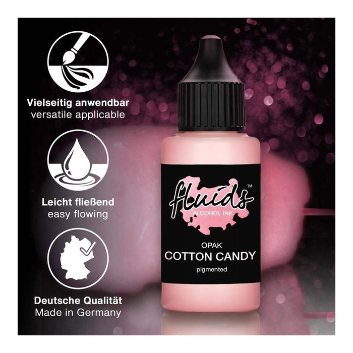 Octopus Fluids Alcohol Ink Opak Cotton Candy Pink 30ml OCTOAIPRT025_3