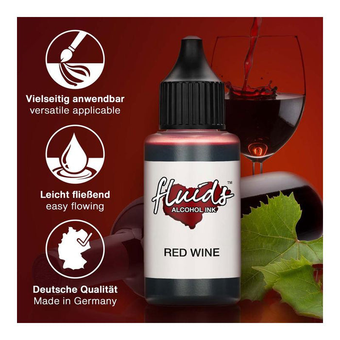 Octopus Fluids Alcohol Ink Red Wine 30ml OCTOAIRT025_3