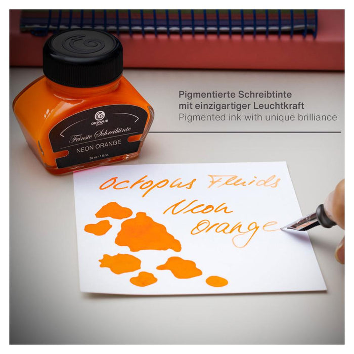 Octopus Fluids Neon Orange Highlighter Ink 30ml OCTONEORG_2