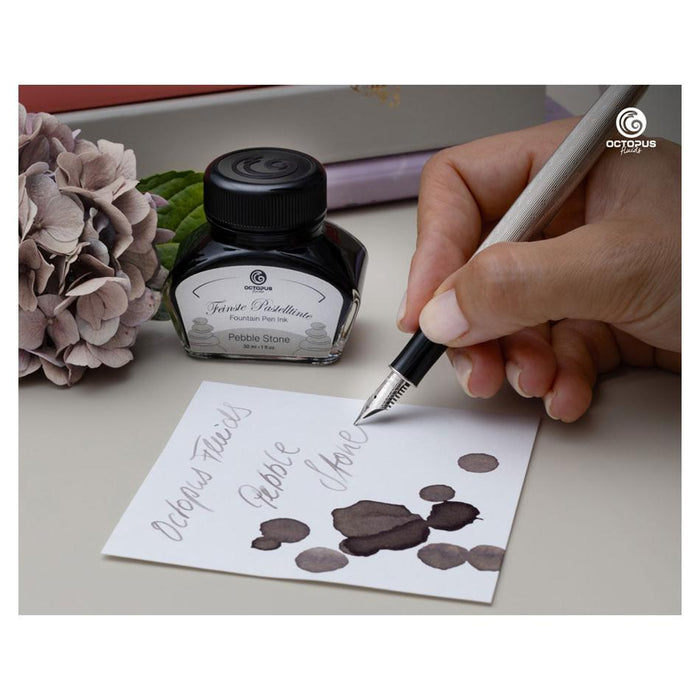 Octopus Fluids Pastel Fountain Pen Ink 30ml - Pebble Stone_3