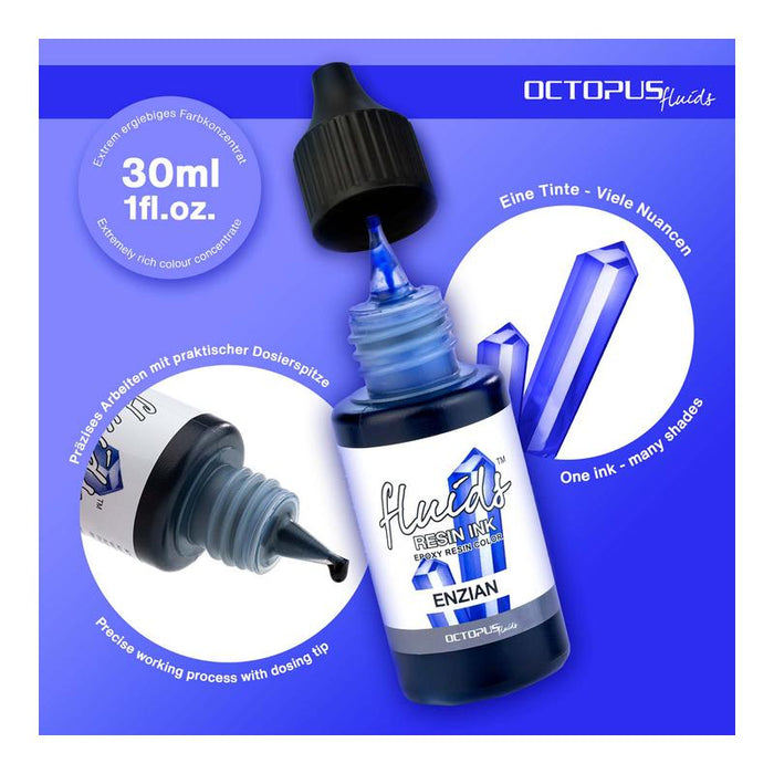 Octopus Fluids Resin Ink Enzian Blue 30ml OCTORIBL125_2