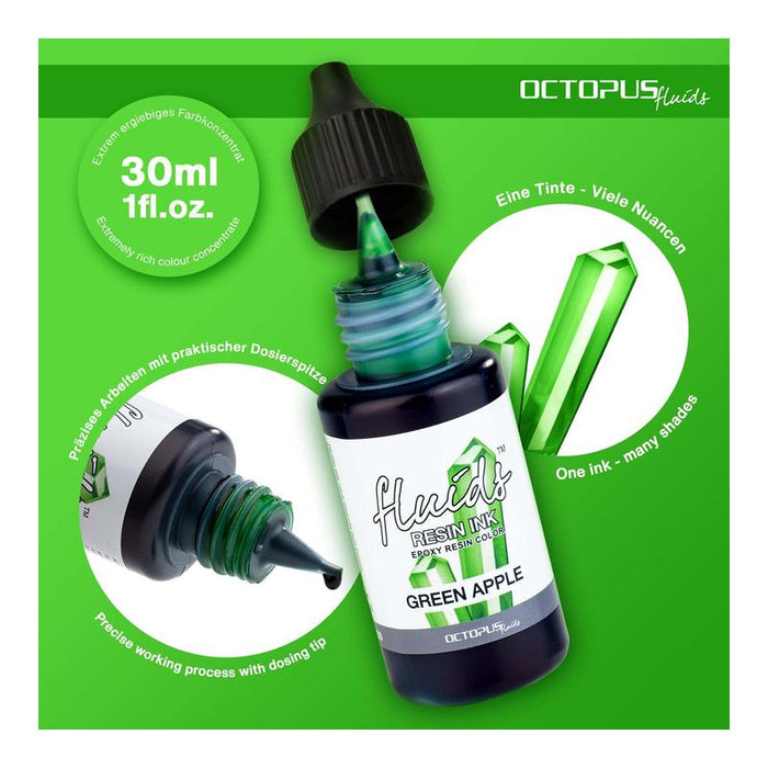 Octopus Fluids Resin Ink Green Apple 30ml OCTORIGN100_2