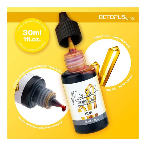Octopus Fluids Resin Ink Sun Yellow 30ml OCTORIY075_2