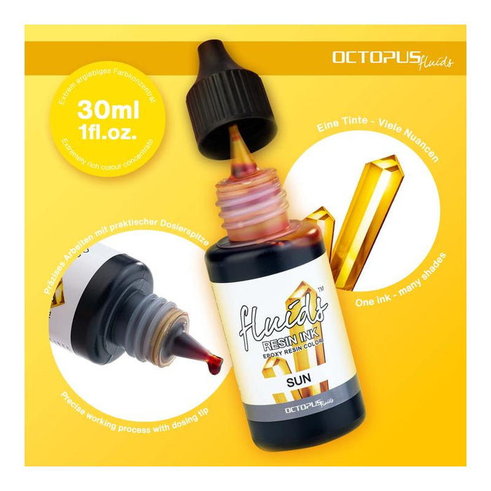 Octopus Fluids Resin Ink Sun Yellow 30ml OCTORIY075_2