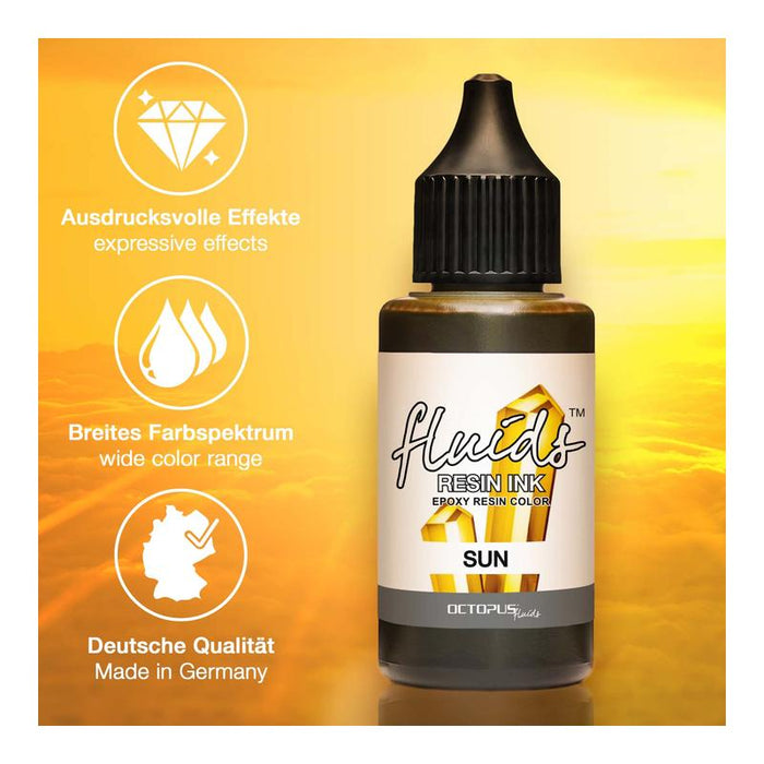 Octopus Fluids Resin Ink Sun Yellow 30ml OCTORIY075_3