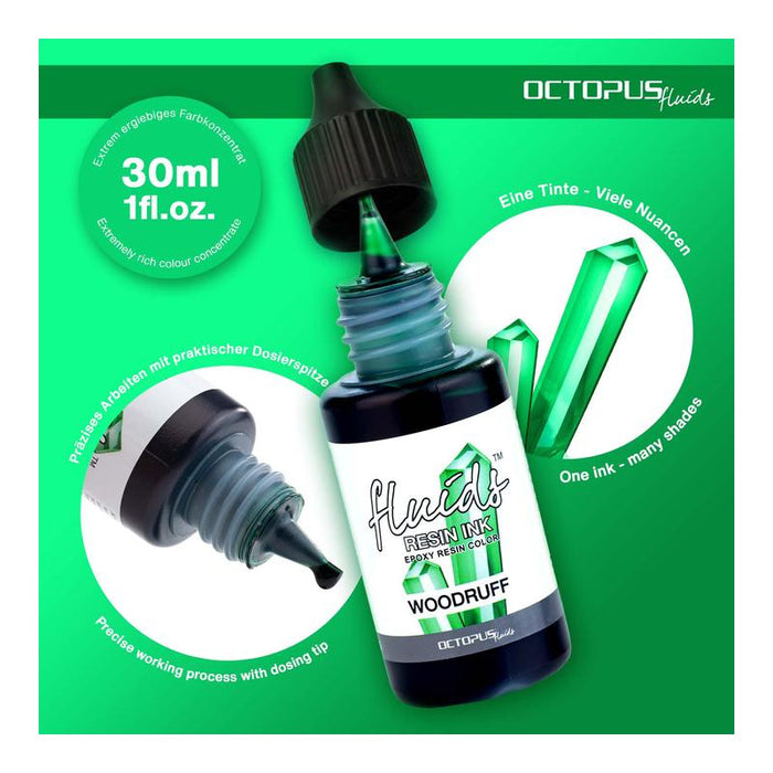 Octopus Fluids Resin Ink Woodruff Green 30ml OCTORIGN125_2