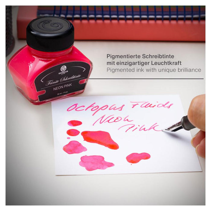 Octopus Highlighter Ink Neon Pink 30ml - Fluorescent Ink_2