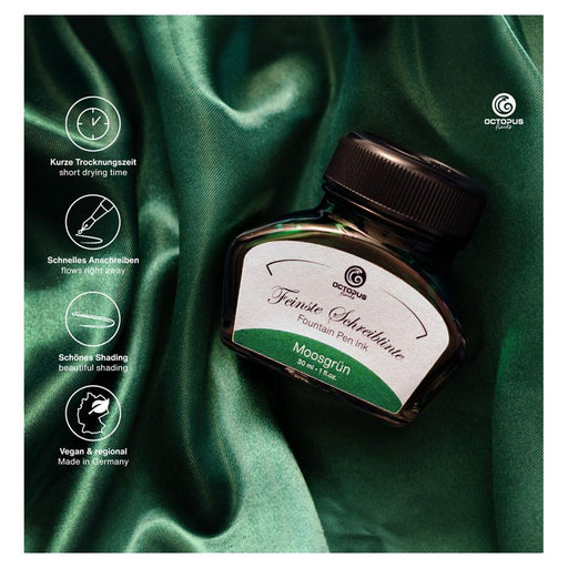 Octopus Moss Green Fountain Pen Ink 30ml OCTOFP47_2