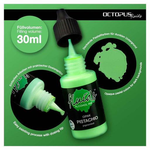 Octopus OPAK Alcohol Ink Pistachio Green 30ml_2