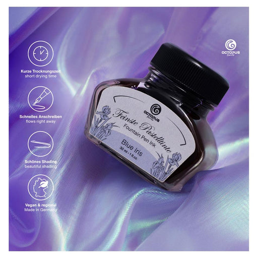 Octopus Pastel Blue Iris Fountain Pen Ink 30ml OCTOFP16_2