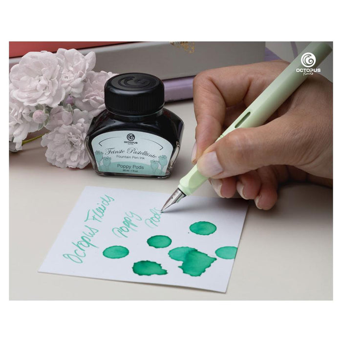 Octopus Pastel Poppy Fountain Pen Ink 30ml OCTOFP36_3