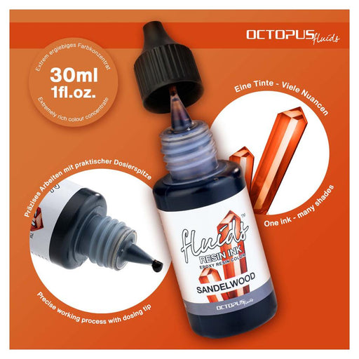Octopus Resin Ink 30ml Sandelwood Brown OCTORIBR050_2