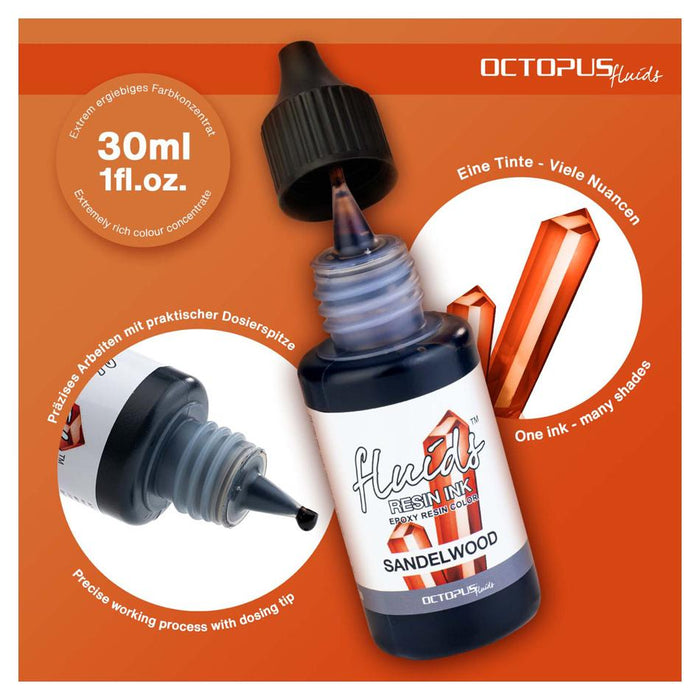 Octopus Resin Ink 30ml Sandelwood Brown OCTORIBR050_2