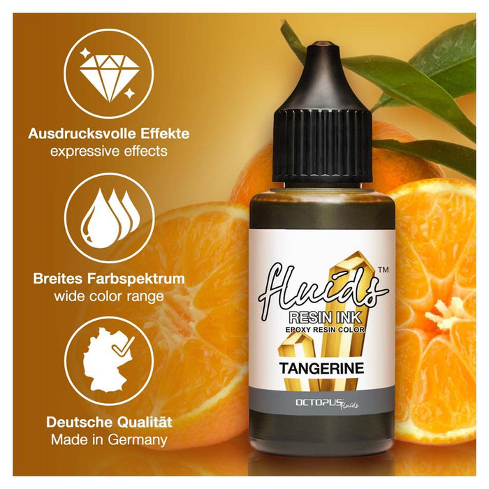 Octopus Resin Ink 30ml Tangerine Orange OCTORIOR050_3