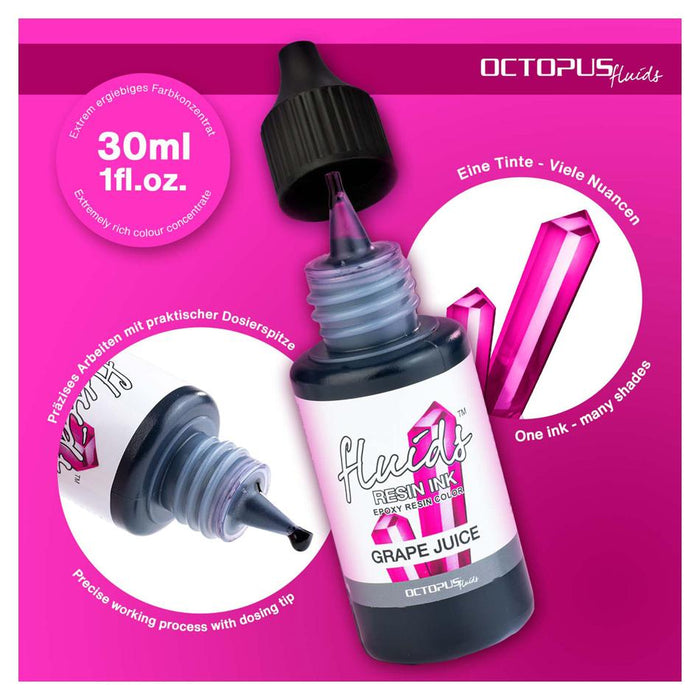 Octopus Resin Ink 30ml - Grape Juice Violet OCTORIVT025_2