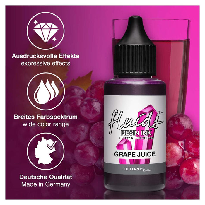 Octopus Resin Ink 30ml - Grape Juice Violet OCTORIVT025_3