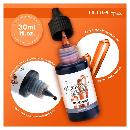 Octopus Resin Ink 30ml - Pumpkin Orange OCTORIOR025_2
