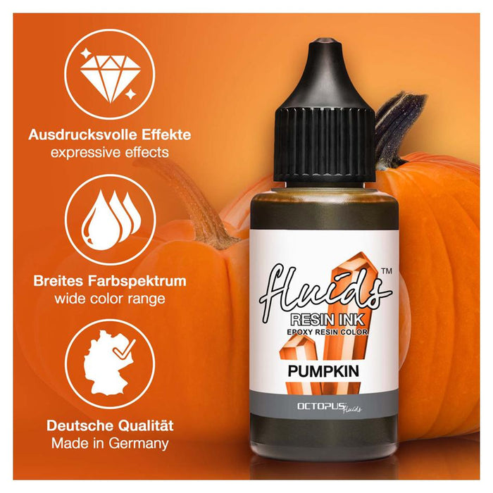Octopus Resin Ink 30ml - Pumpkin Orange OCTORIOR025_3