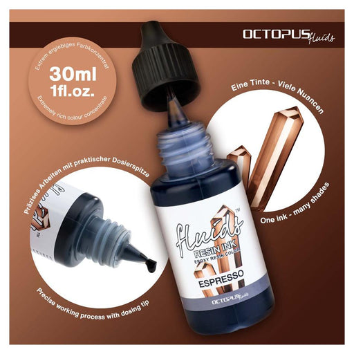 Octopus Resin Ink Espresso Brown 30ml OCTORIBR075_2