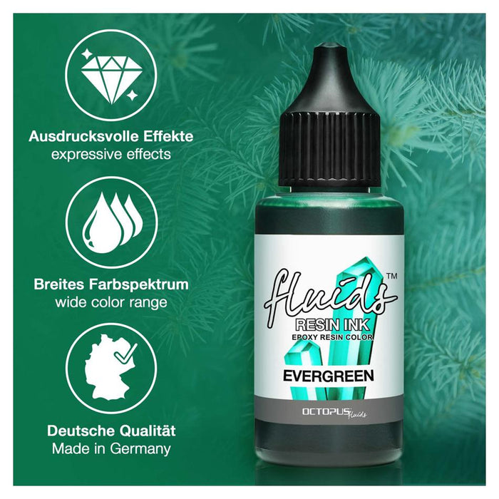 Octopus Resin Ink Evergreen 30ml - Fast-Drying Colorant_3