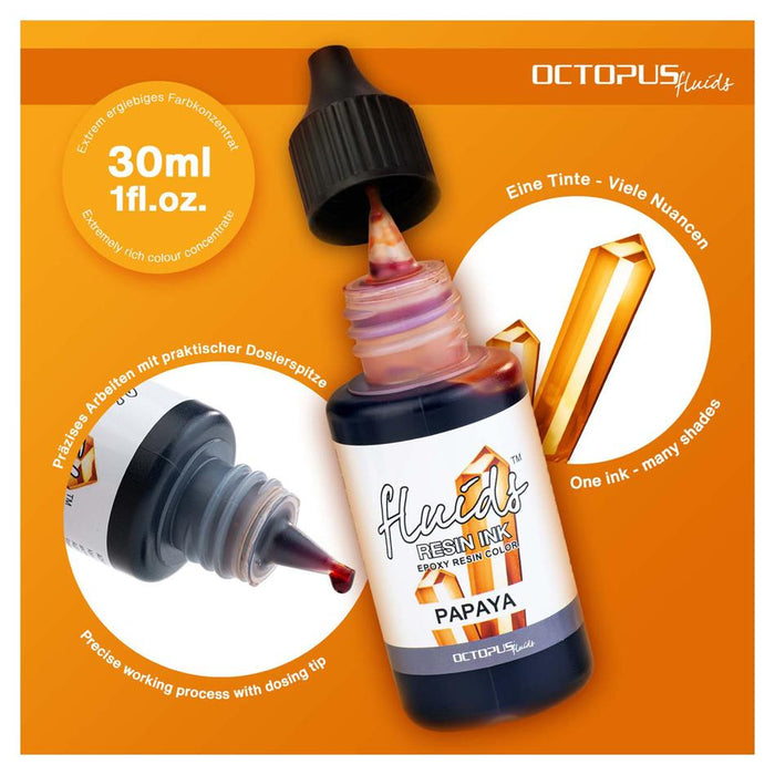 Octopus Resin Ink Papaya Orange 30ml OCTORIOR075_2