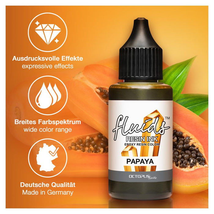 Octopus Resin Ink Papaya Orange 30ml OCTORIOR075_3