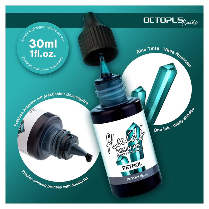 Octopus Resin Ink Petrol Turquoise 30ml OCTORITQ075_2