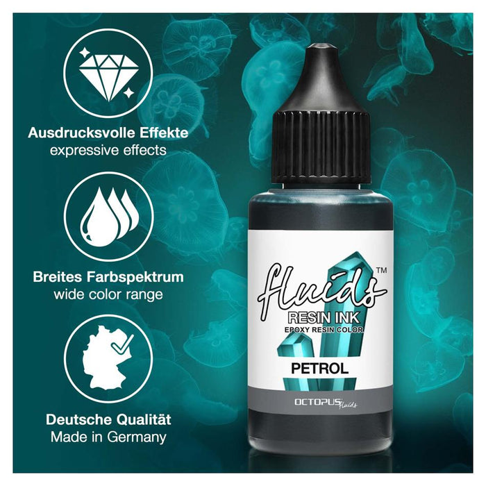 Octopus Resin Ink Petrol Turquoise 30ml OCTORITQ075_3
