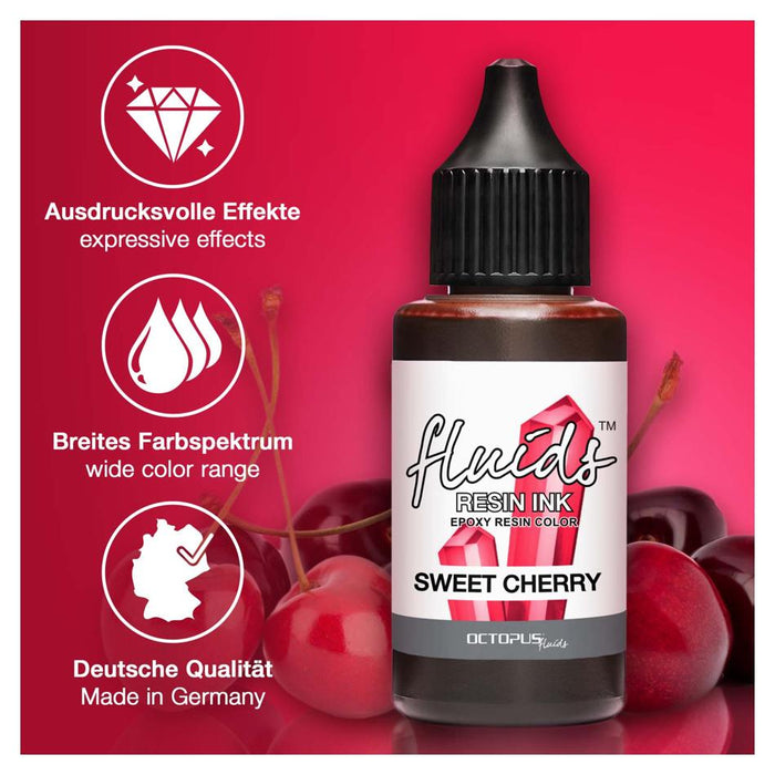 Octopus Resin Ink Sweet Cherry Red 30ml OCTORIRT075_3