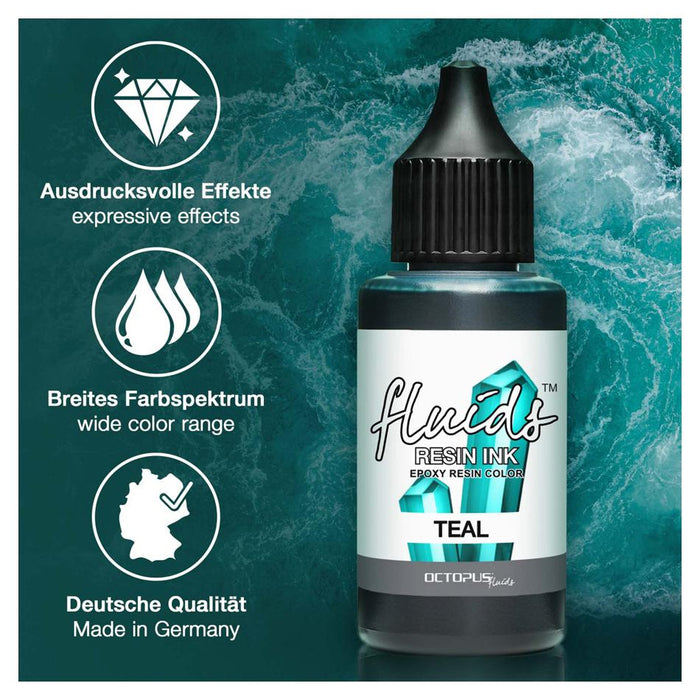 Octopus Resin Ink Teal Turquoise 30ml OCTORITQ050_3