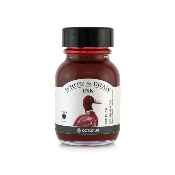 Octopus Write & Draw Ink 450ml Red Duck Smudge-Proof Ink_1