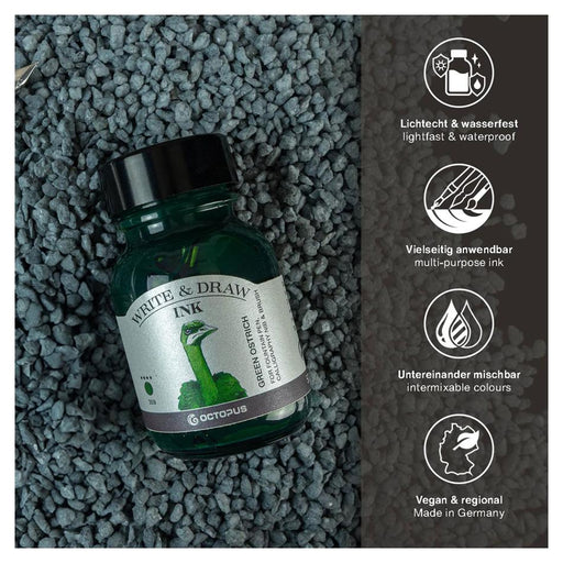 Octopus Write & Draw Ink 50ml Green Ostrich 359_2