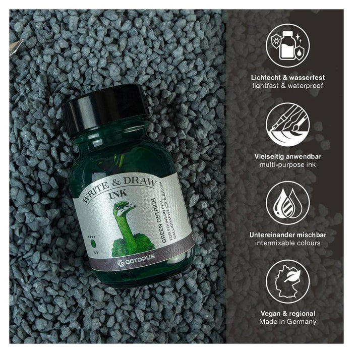 Octopus Write & Draw Ink 50ml Green Ostrich 359_2