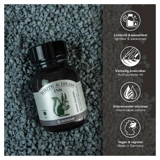 Octopus Write & Draw Ink 50ml Green Squirrel 553_2
