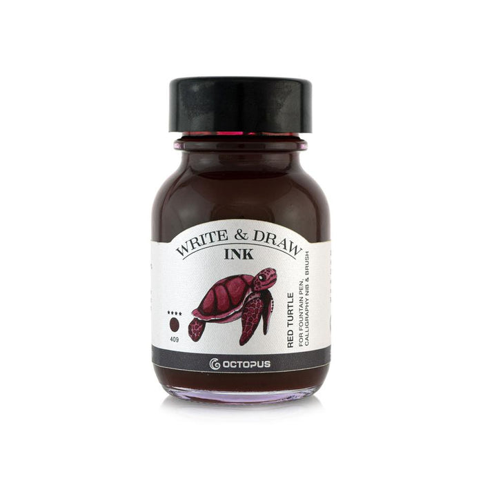 Octopus Write & Draw Ink 50ml Red Turtle 409 - Smudge-Proof_1