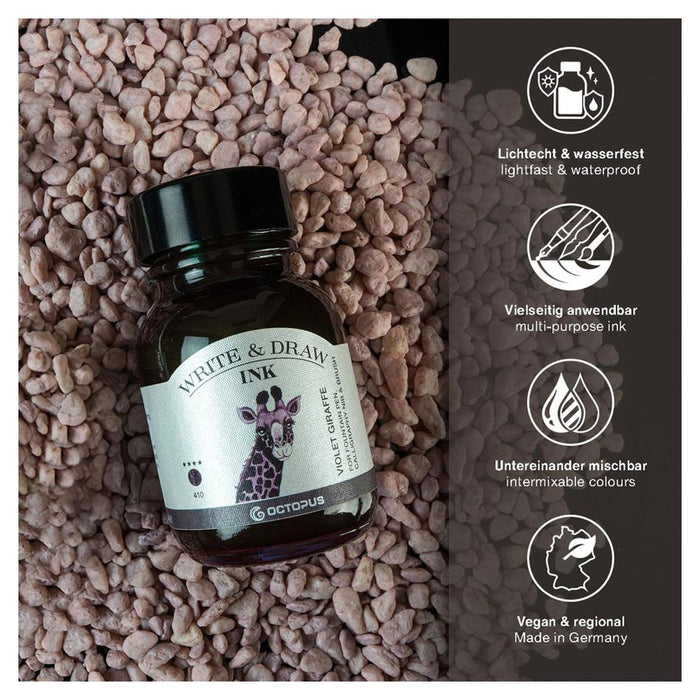 Octopus Write & Draw Ink 50ml Violet Giraffe OCTOWD410_2