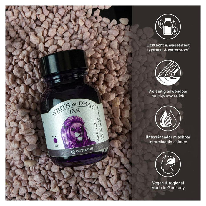 Octopus Write & Draw Ink 50ml Violet Lion OCTOWD403_2
