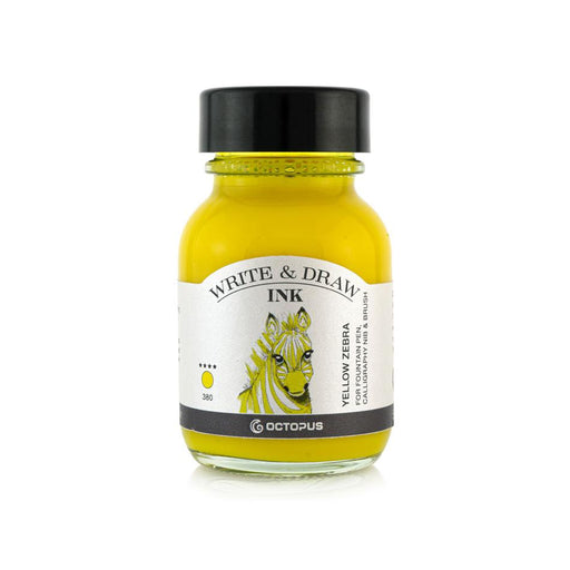 Octopus Write & Draw Ink 50ml Yellow Zebra OCTOWD380_1