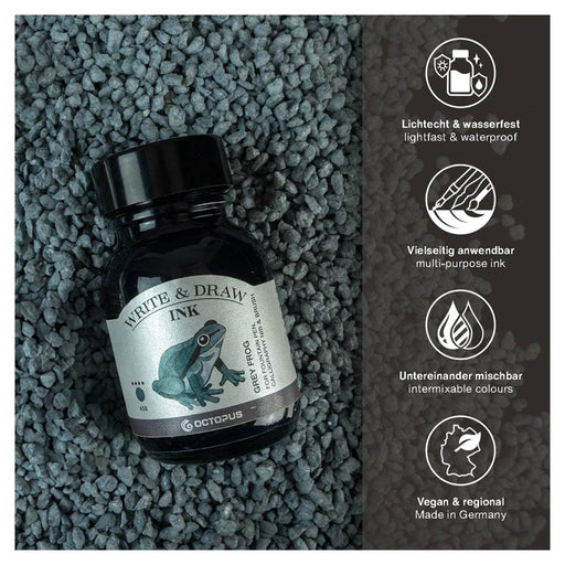 Octopus Write & Draw Ink 50ml - Grey Frog OCTOWD458_2