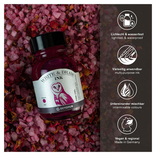 Octopus Write & Draw Ink 50ml - Pink Owl 397_2