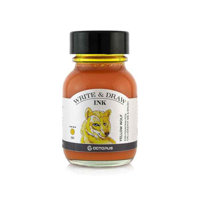 Octopus Write & Draw Ink 50ml - Yellow Wolf 382_1