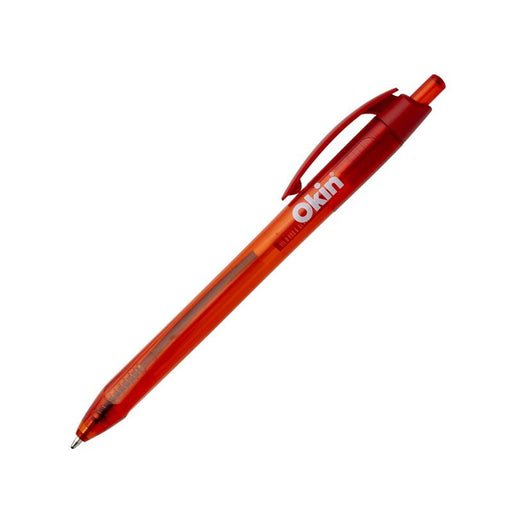 Okin Ballpoint Retractable Pen Triangular Red IBPTRIRED_1