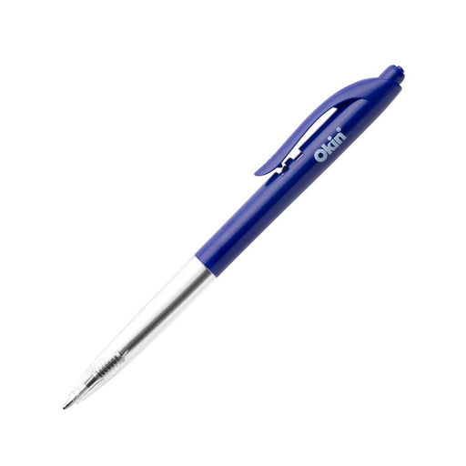 Okin Click Ballpoint Pen Medium Blue, Pack of 10 OBPCBLUE10_1