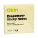 Okin Dispenser Sticky Notes 75mm x 75mm Yellow ISANP03Y_1