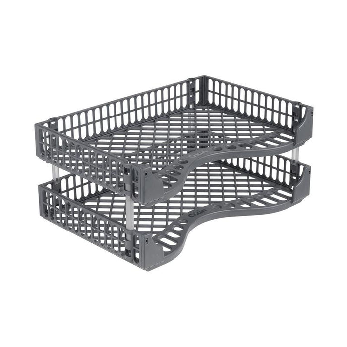 Okin Document Tray Grey, Pack of 2 ODTGY_1