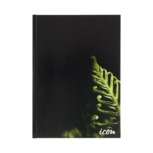 Okin Icon Casebound Hard Cover Notebook A4 Black 200 pg IHCNB001_1